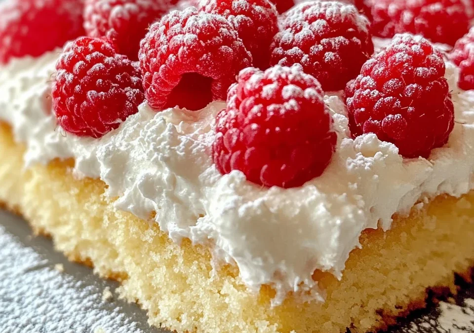 Raspberry Zinger Poke Cake