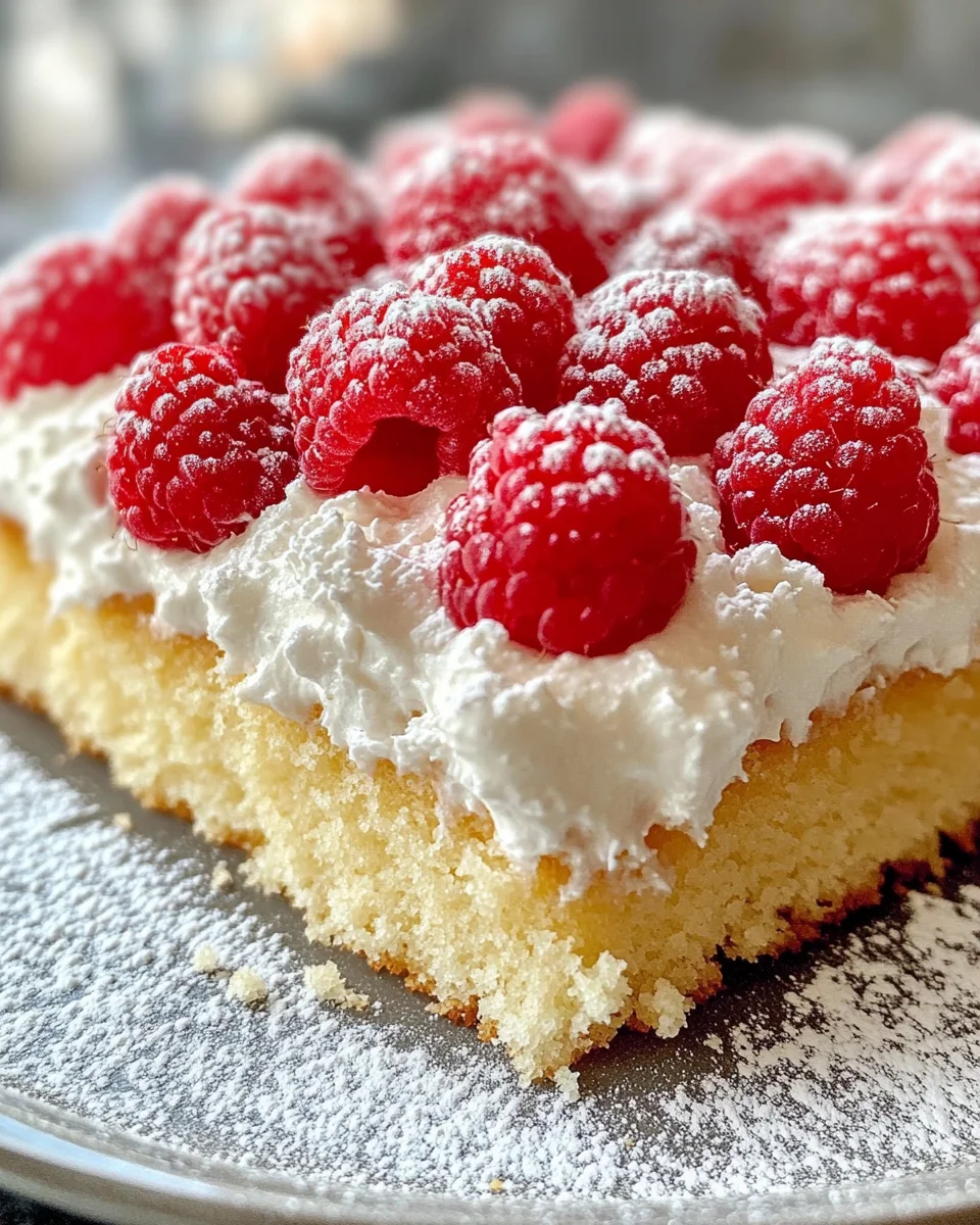Raspberry Zinger Poke Cake