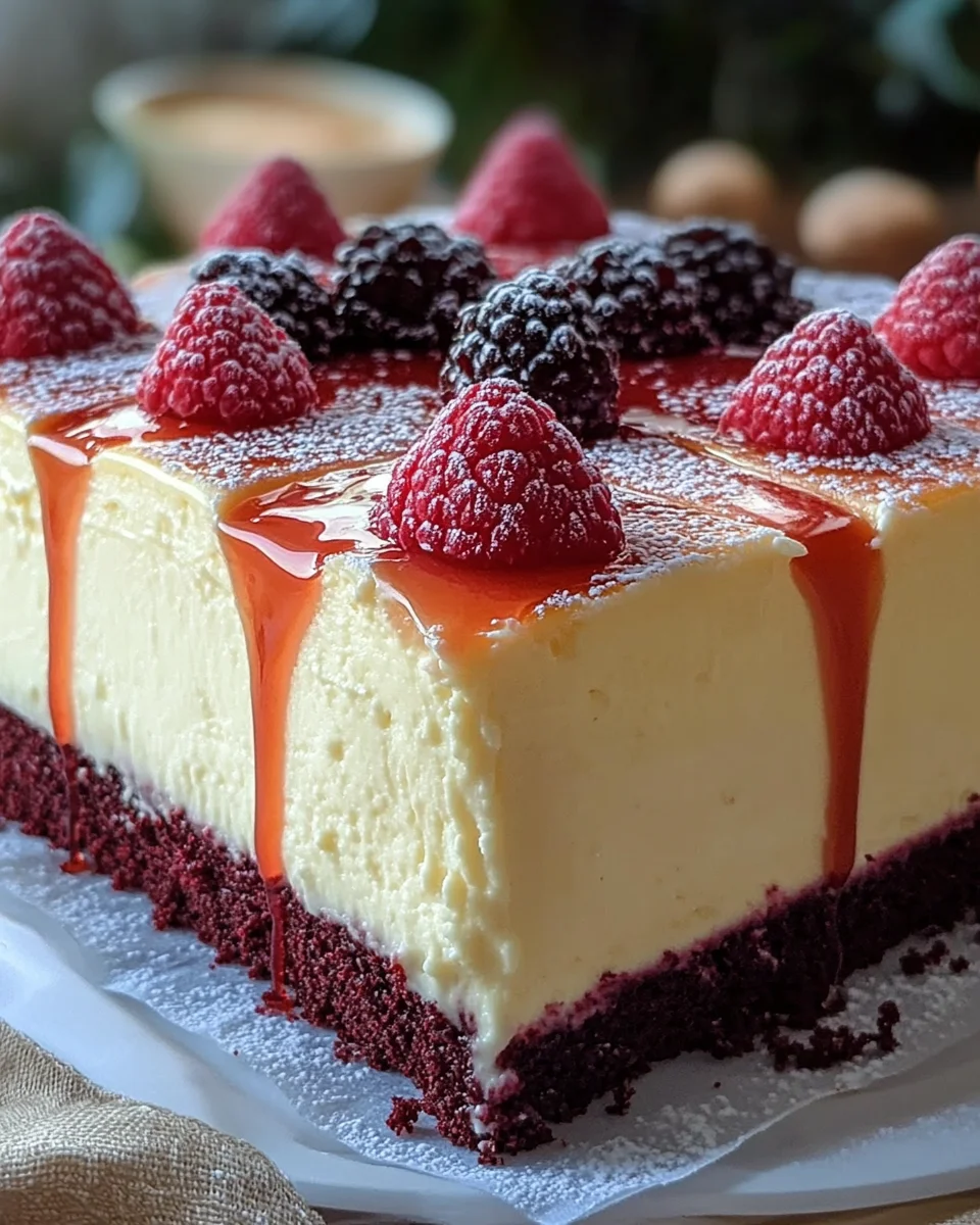 Red Velvet Cheesecake Drip Cake