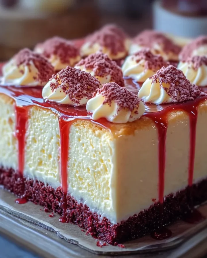 Red Velvet Cheesecake Drip Cake