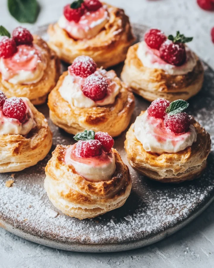 Rhubarb Cream Puffs