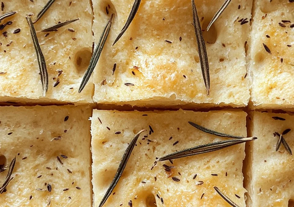 Rustic Olive and Rosemary Focaccia