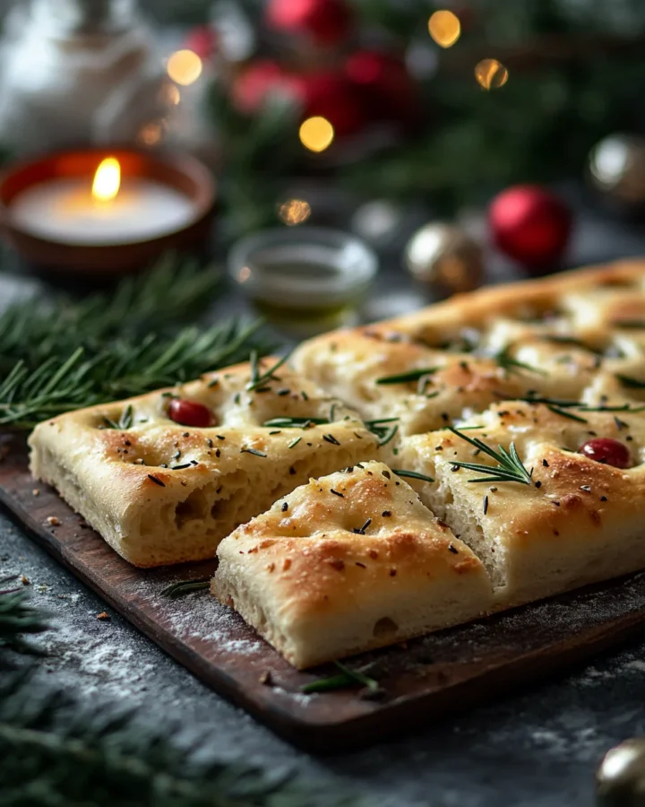 Rustic Olive and Rosemary Focaccia
