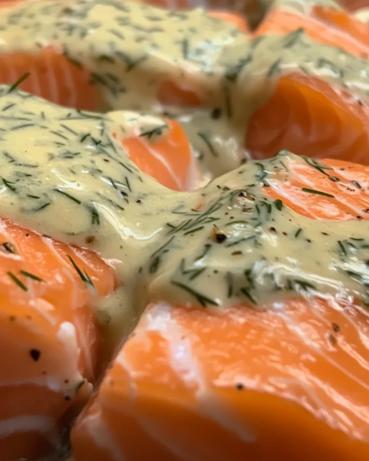 Salmon with Dill Sauce 