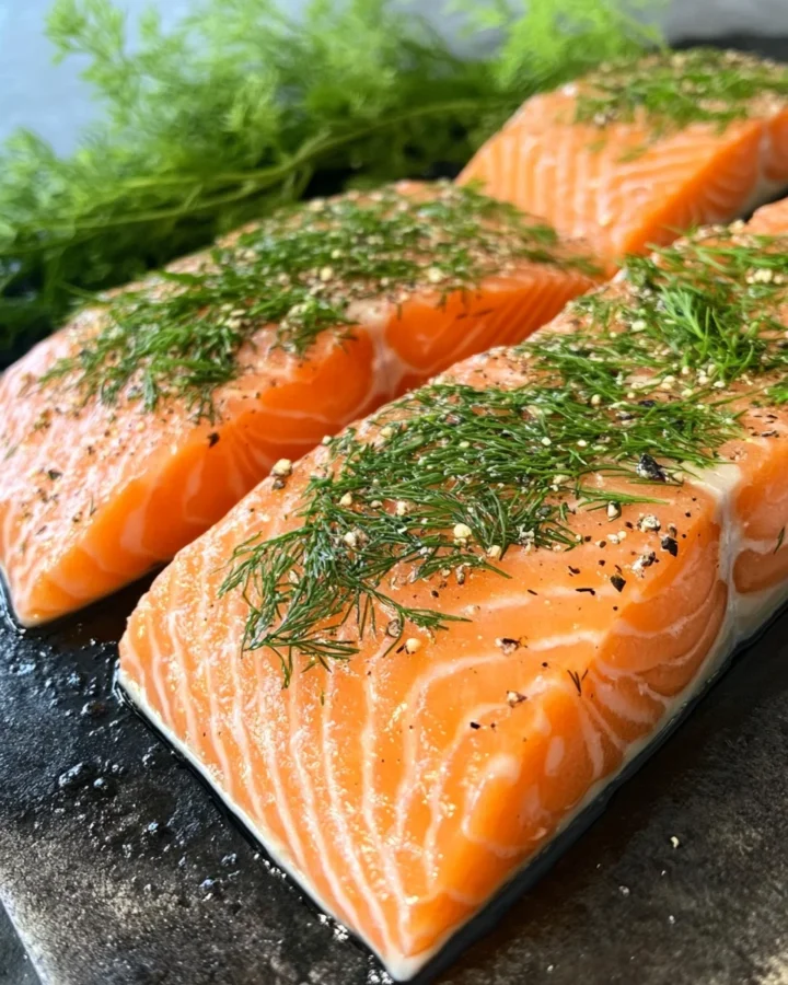 Salmon with Dill Sauce