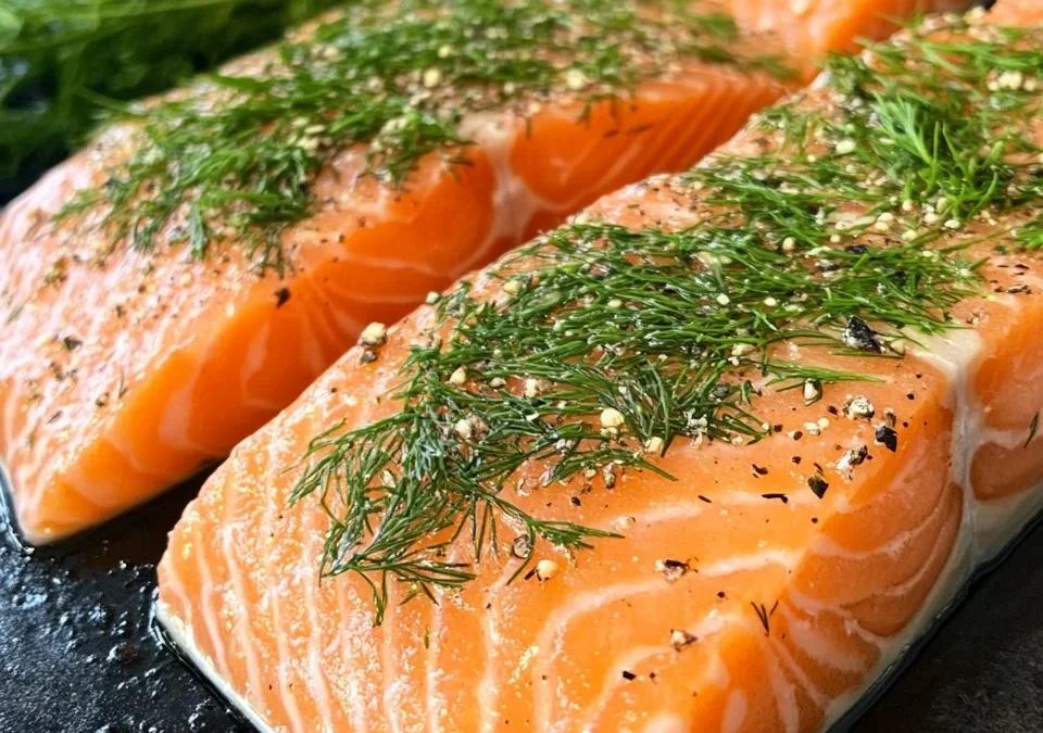 Salmon with Dill Sauce