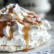 Salted Caramel Shortbread Pavlova Recipe