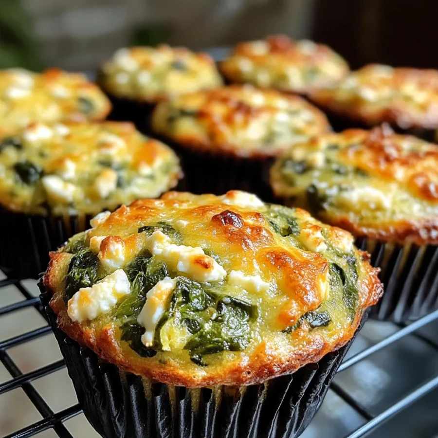 Savory Spinach and Feta Muffins