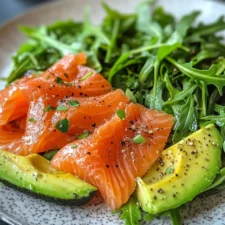 Smoked Salmon, Avocado, and Arugula Salad: A Refreshing, Nutritious Delight