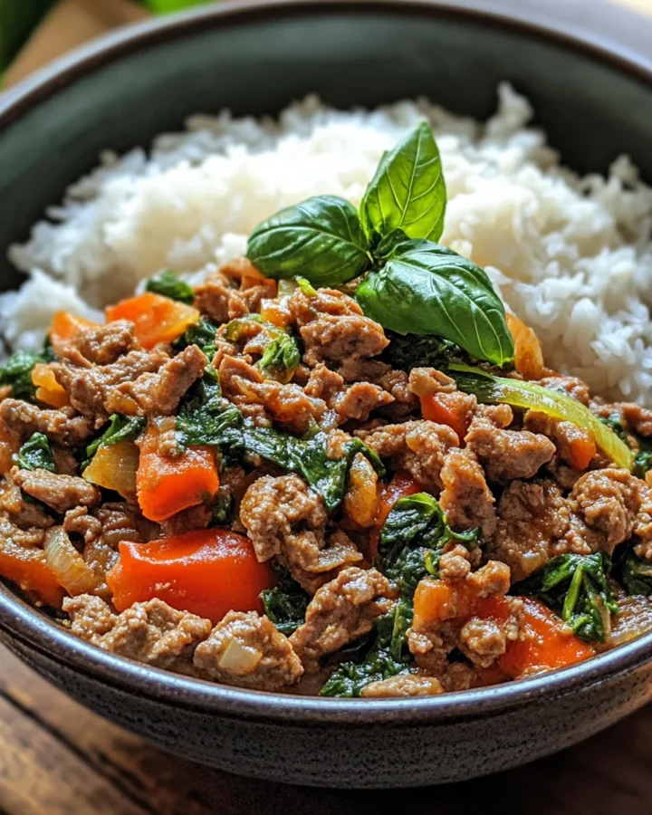Spicy Thai Basil Beef Stir-Fry