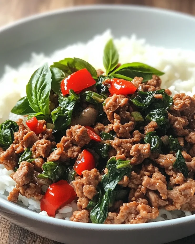 Spicy Thai Basil Beef Stir-Fry