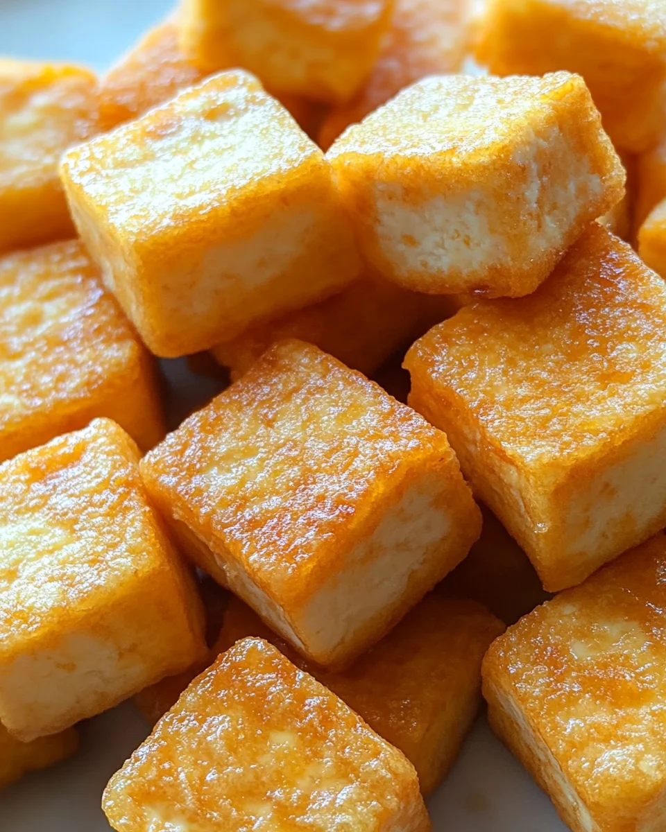 Sticky Orange Tofu Bites