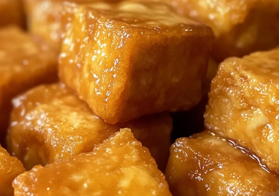 Sticky Orange Tofu Bites