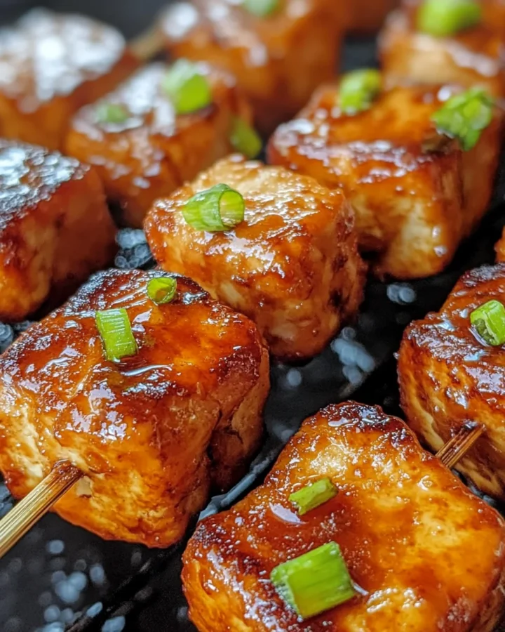 Sticky Orange Tofu Bites
