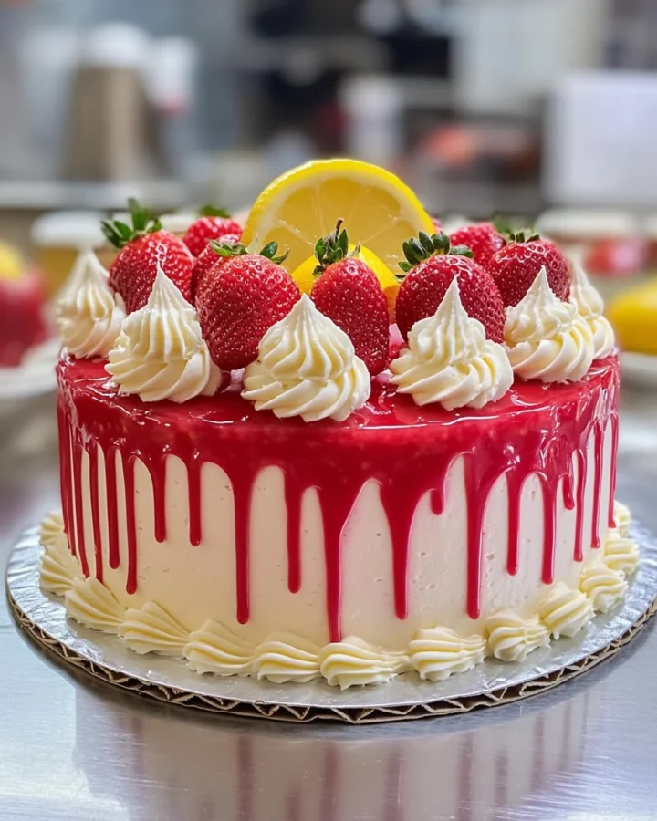 Strawberry Lemonade Cake