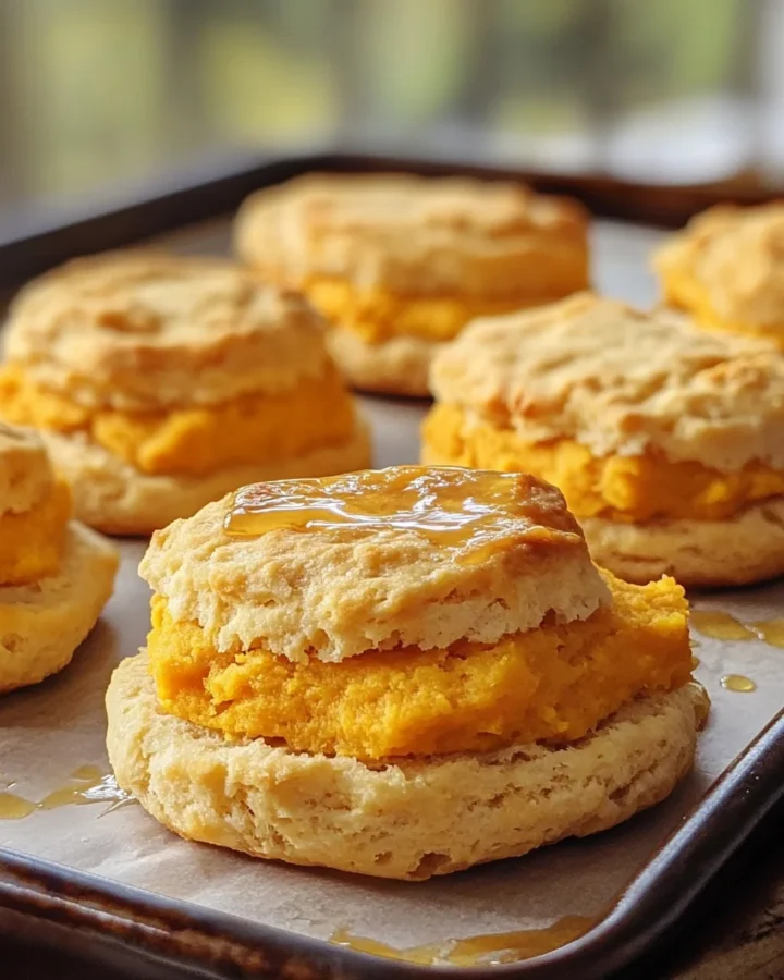 Sweet Potato Biscuits with Honey Butter