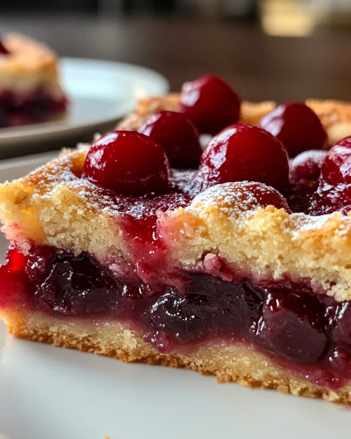 Sweet and Simple Cherry Pie Bars