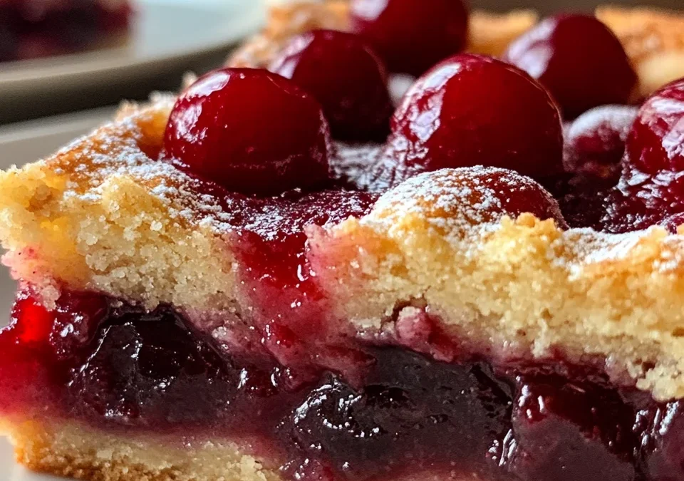 Sweet and Simple Cherry Pie Bars