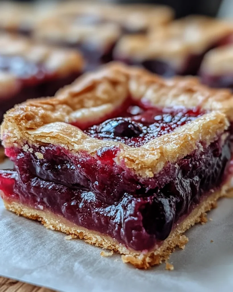 Sweet and Simple Cherry Pie Bars