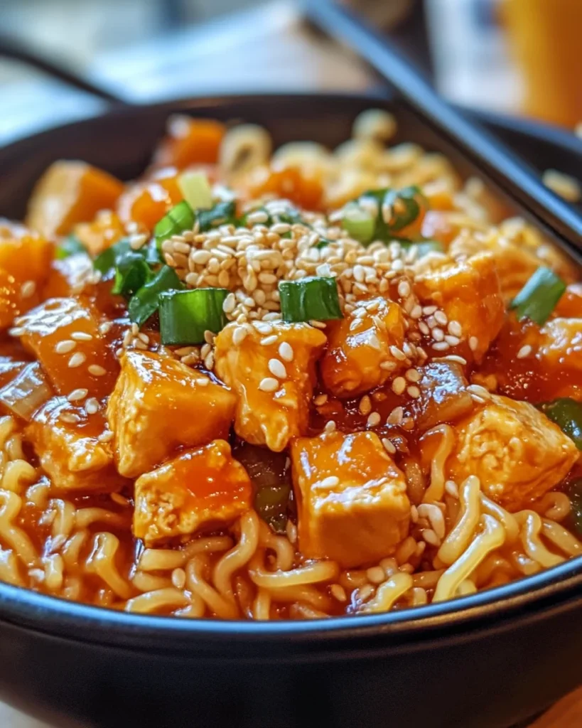 Sweet-and-Sour Chicken Noodle Bowl