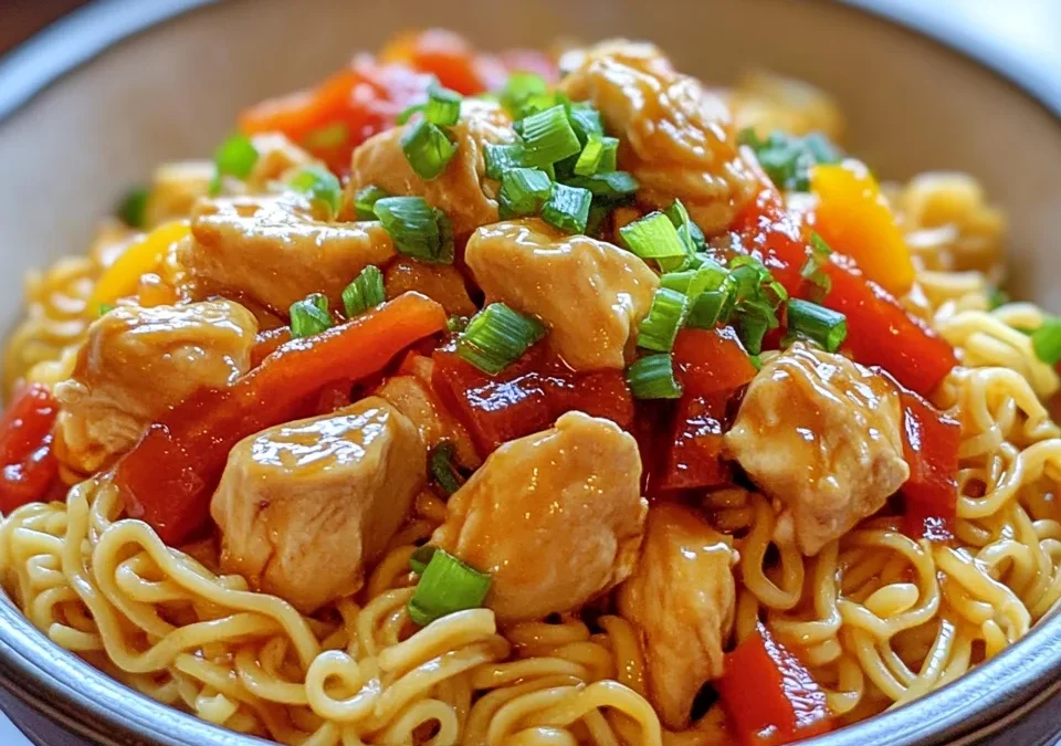 Sweet-and-Sour Chicken Noodle Bowl