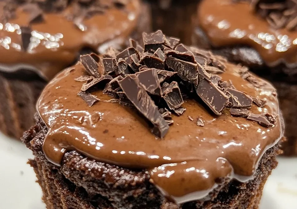 Triple-Chocolate Brownie Cups