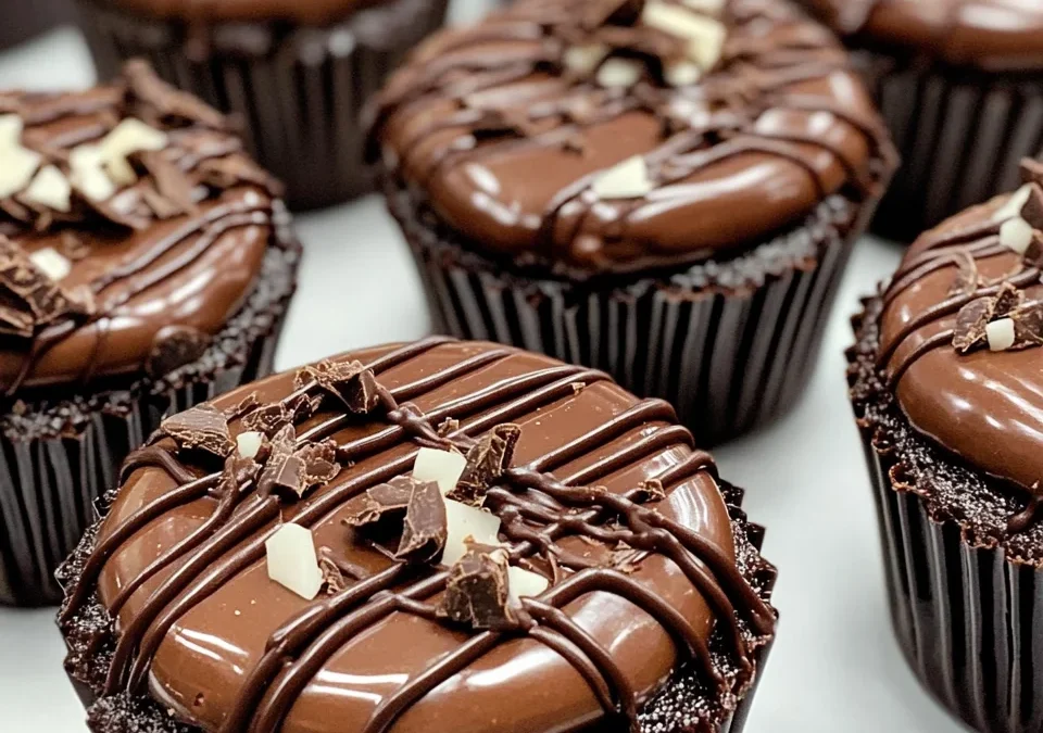 Triple-Chocolate Brownie Cups