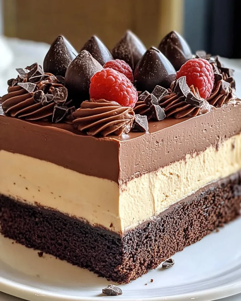 Triple Chocolate Mousse Cake