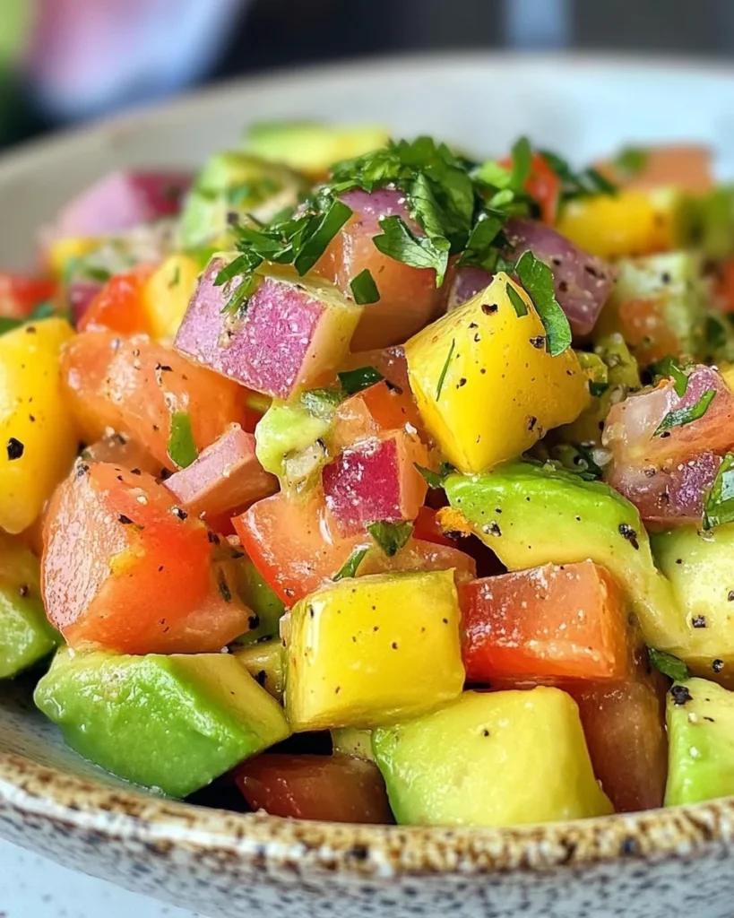 Tropical Avocado Ceviche Salad