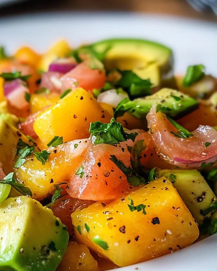 Tropical Avocado Ceviche Salad
