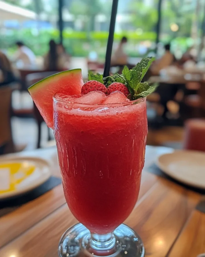 Watermelon Strawberry Smoothie