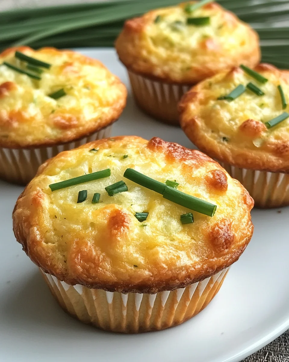 Zucchini and Cheddar Muffins with Chive Butter