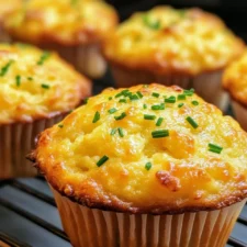 Zucchini and Cheddar Muffins with Chive Butter Recipe: A Perfect Combination of Savory Delight