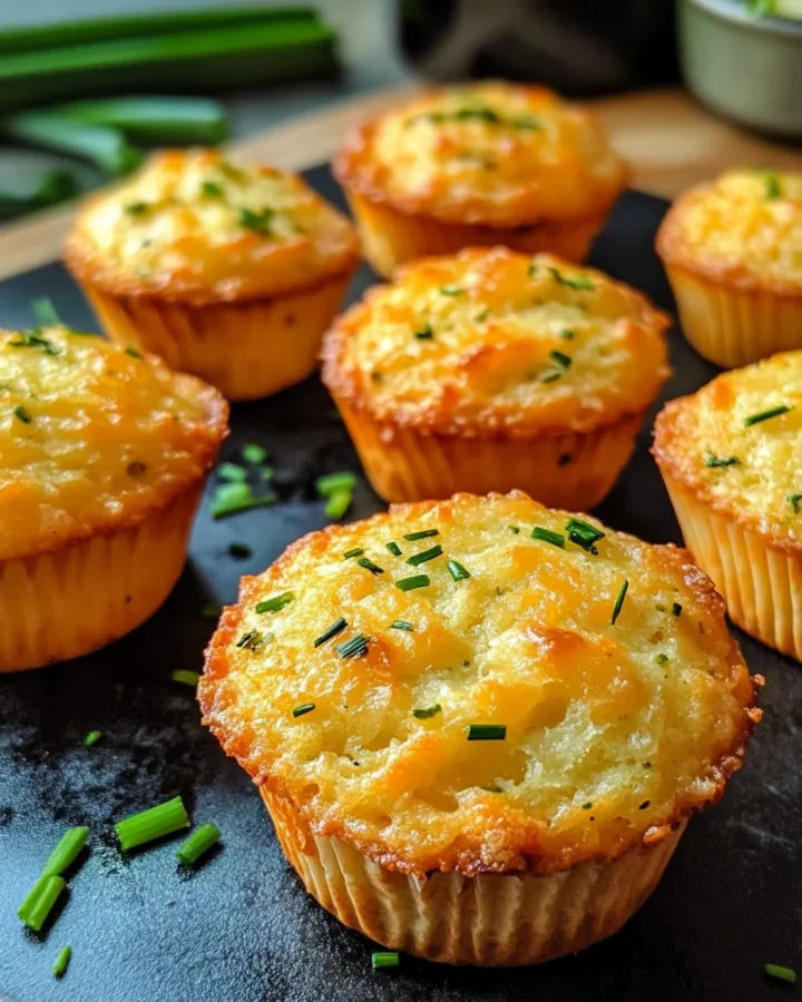 Zucchini and Cheddar Muffins with Chive Butter