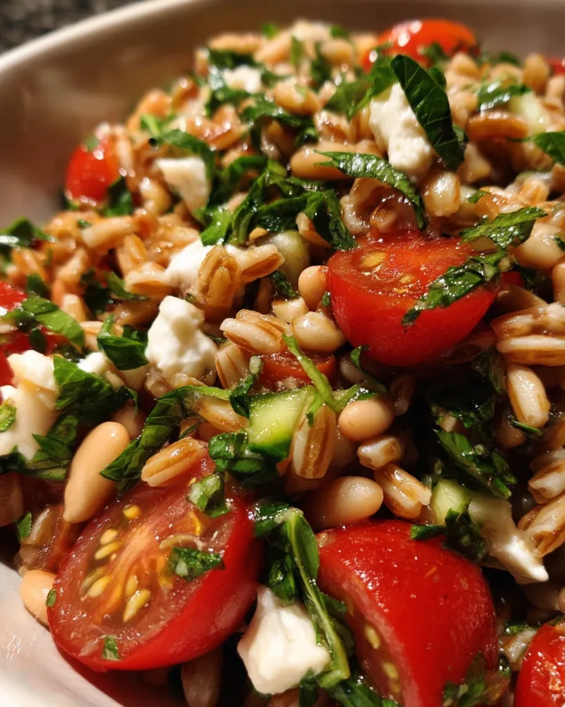 Anti-Inflammatory Farro & White Bean Salad