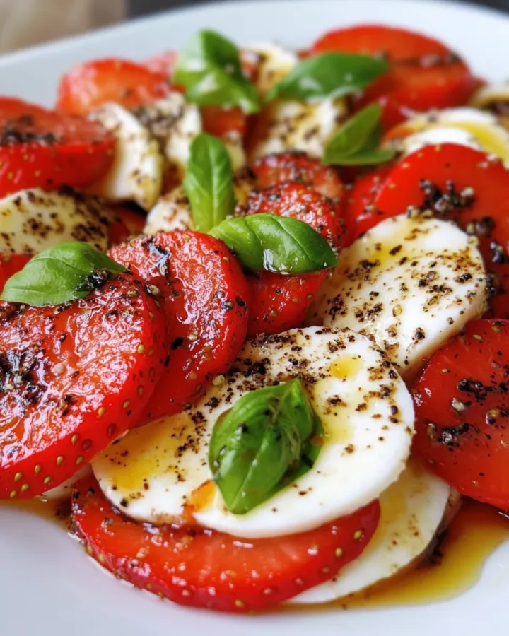 Anti-Inflammatory Strawberry Caprese Salad