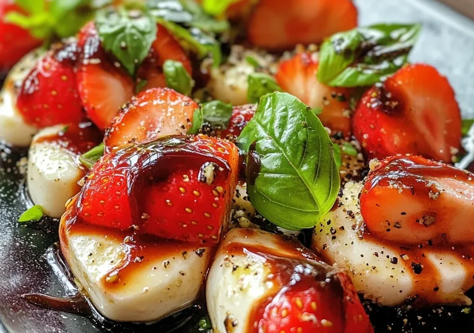 Anti-Inflammatory Strawberry Caprese Salad