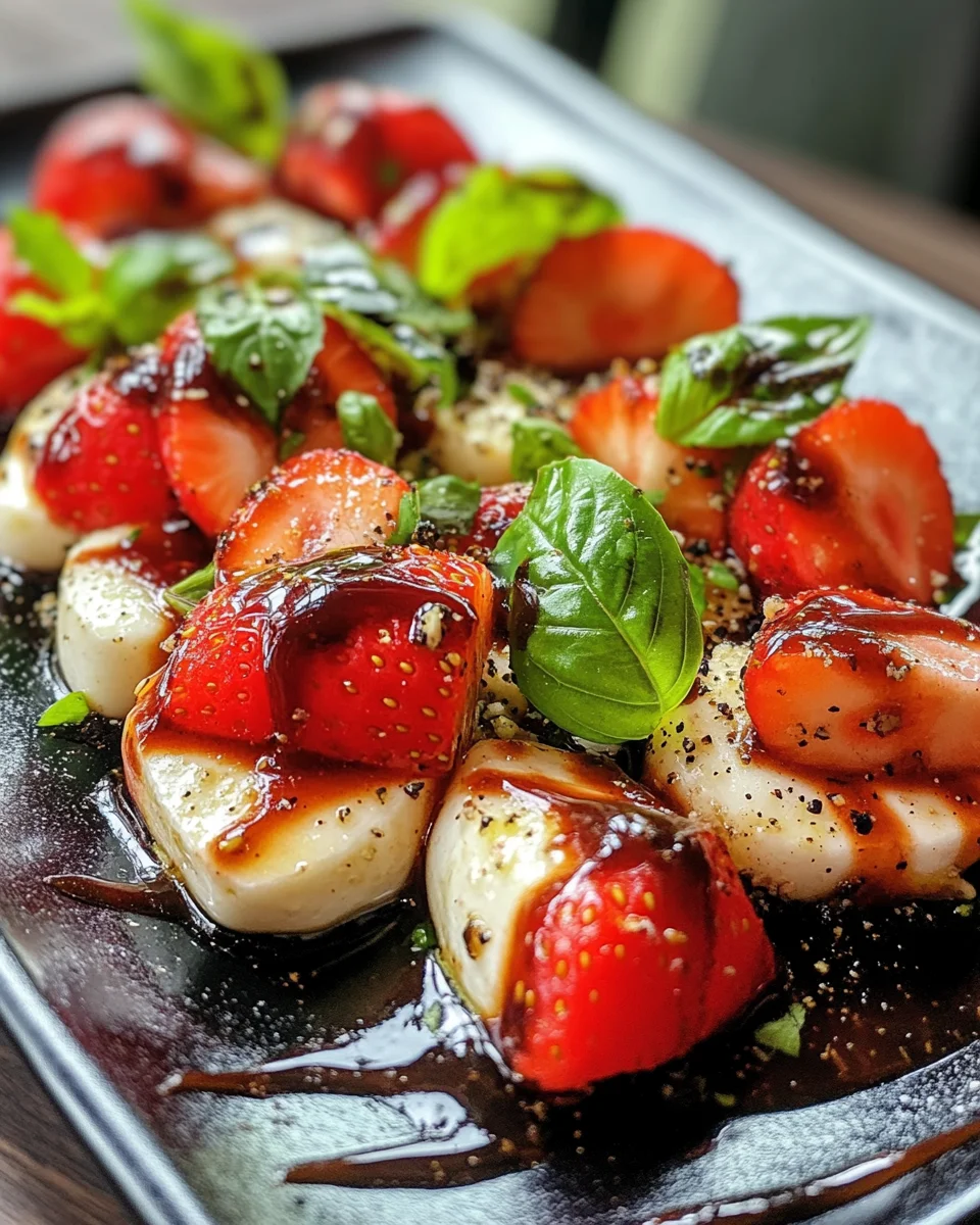 Anti-Inflammatory Strawberry Caprese Salad