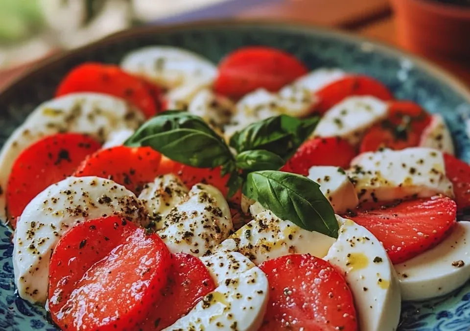 Anti-Inflammatory Strawberry Caprese Salad