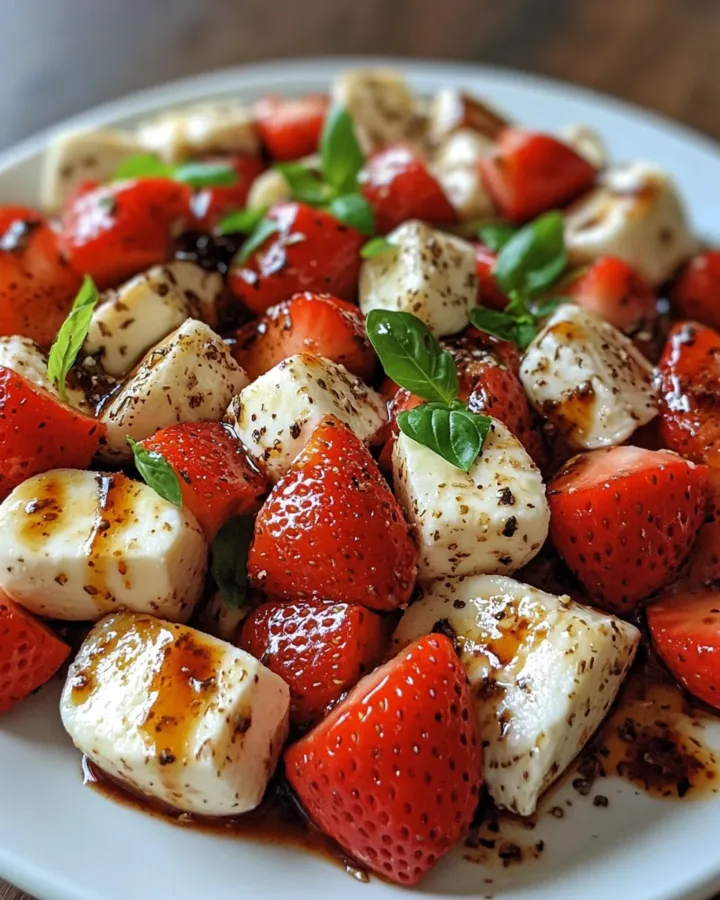 Anti-Inflammatory Strawberry Caprese Salad