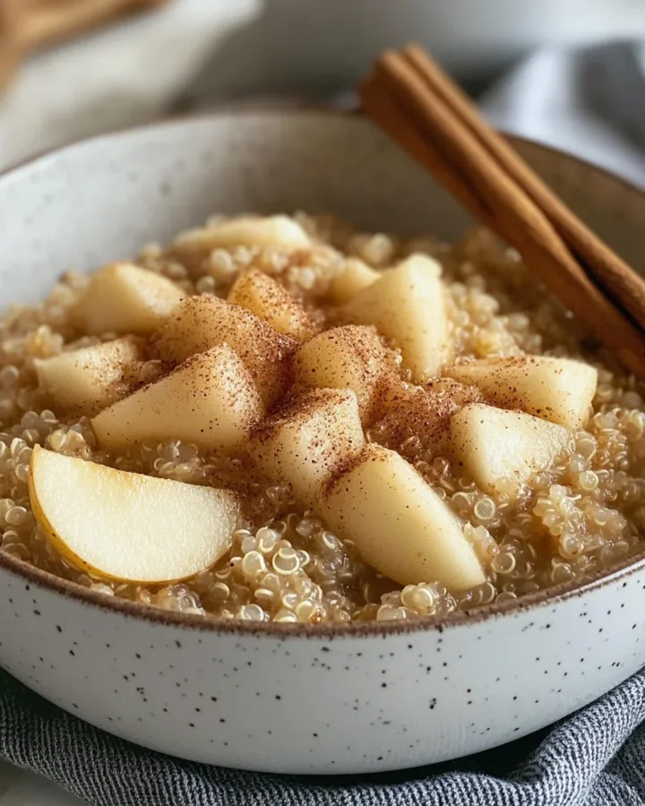 Apple Cinnamon Quinoa Porridge