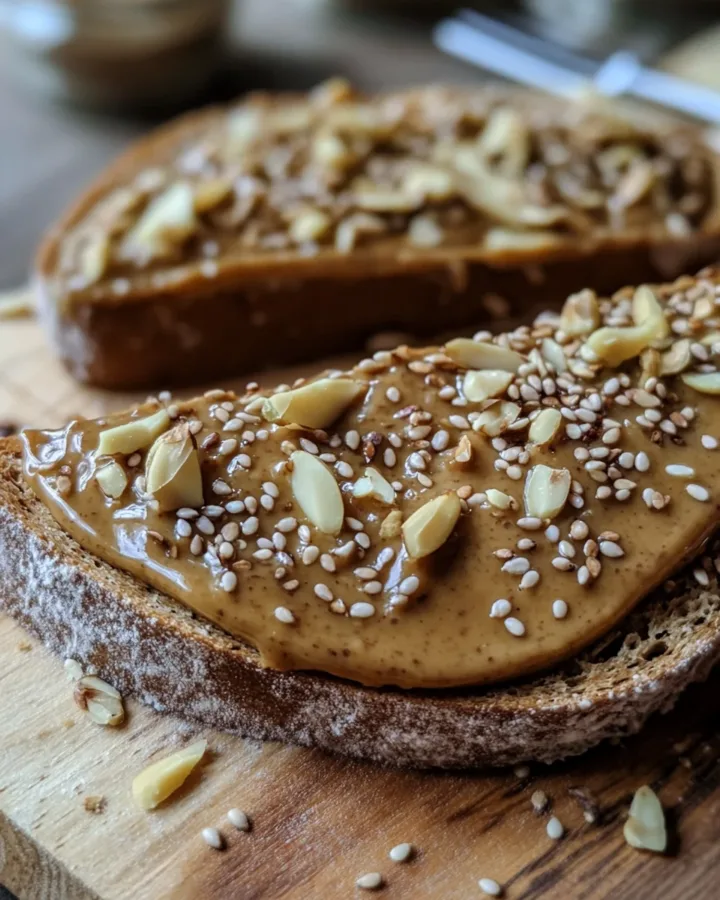 Apple Slices with Almond Butter & Hemp Seeds