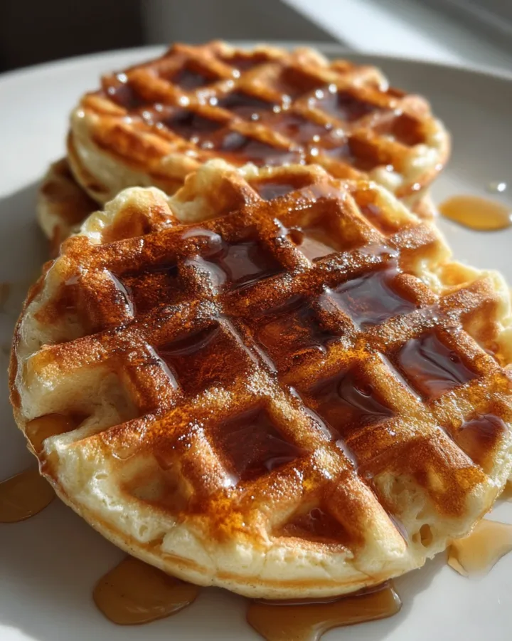 Apple Spiced Waffles