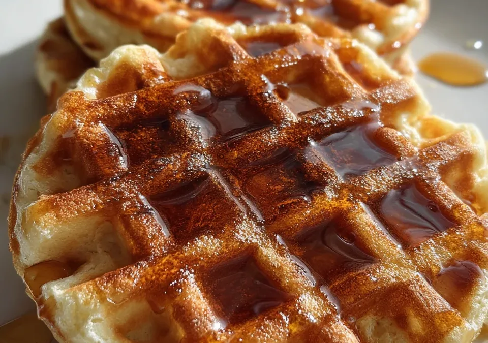 Apple Spiced Waffles