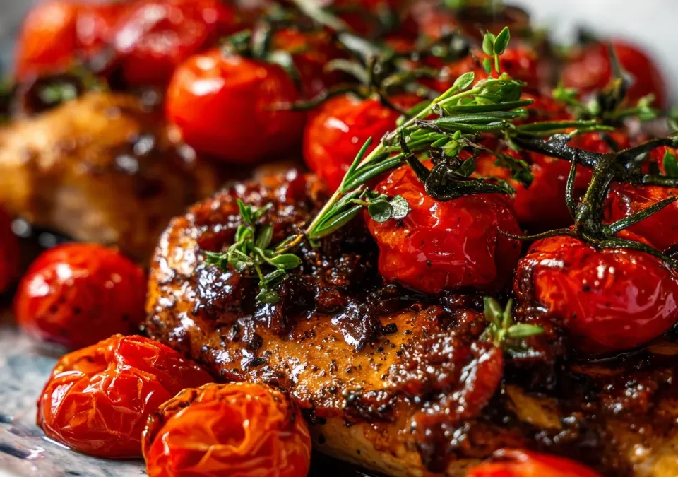 Balsamic Chicken with Roasted Tomatoes