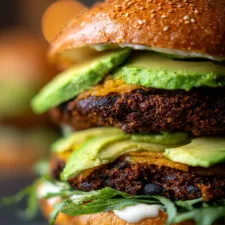 Black Bean Burgers with Avocado Crema Recipe: A Flavorful Vegetarian Delight