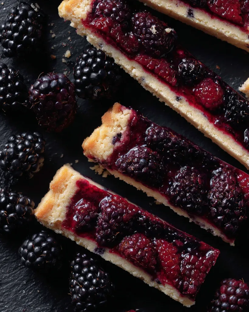 Blackberry Shortbread Wedges