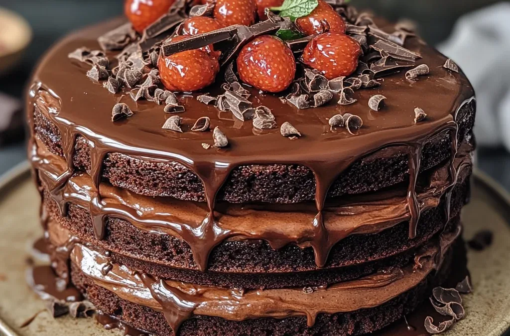 Chocolate Fudge Layered Cake