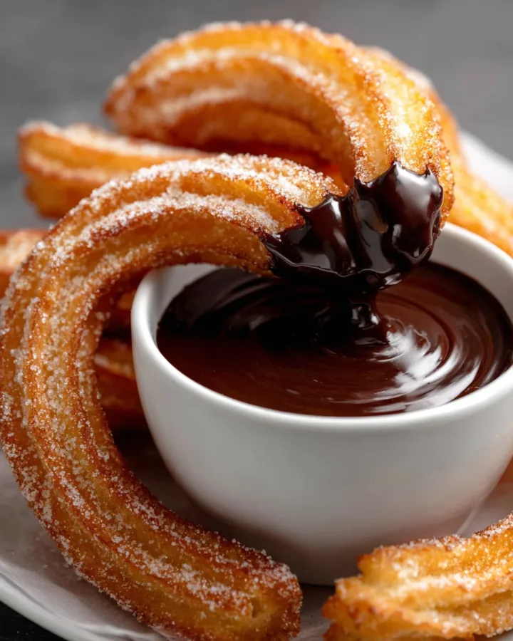 Churros with Chocolate Dipping Sauce