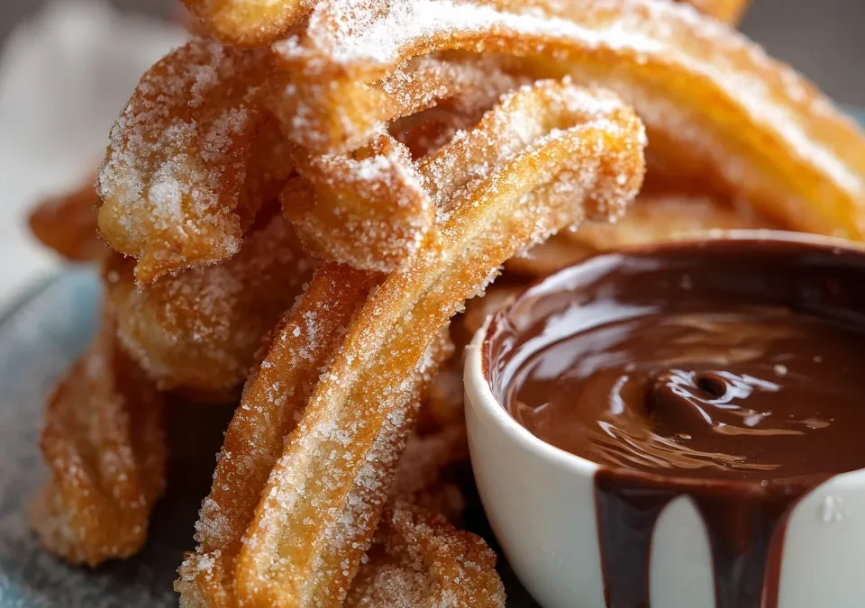 Churros with Chocolate Dipping Sauce